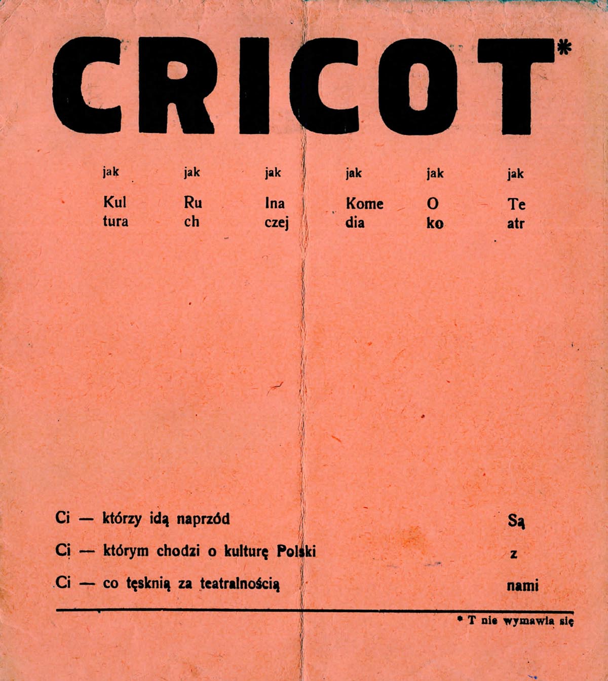 Cricot [I], ok.1938.